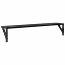 vidaXL Falpolcok 2 pcs Fekete tölgy 80 x 15 x 15,5 cm Faanyag