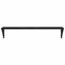 vidaXL Falpolcok 2 pcs Fekete tölgy 80 x 15 x 15,5 cm Faanyag