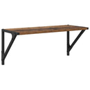 vidaXL Falpolcok polcokkal 2 pcs Öreg fa 60 x 25 x 25,5 cm Faanyag