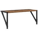 vidaXL Falpolcok polcokkal 2 pcs Öreg fa 60 x 25 x 25,5 cm Faanyag