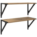 vidaXL Falpolcok 2 pcs Artisan tölgy 60 x 25 x 25,5 cm Faanyag