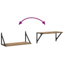 vidaXL Falpolcok 2 pcs Artisan tölgy 60 x 25 x 25,5 cm Faanyag