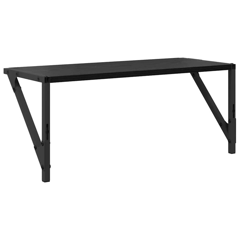 vidaXL Falpolcok 2 pcs Fekete tölgy 60 x 25 x 25,5 cm Faanyag