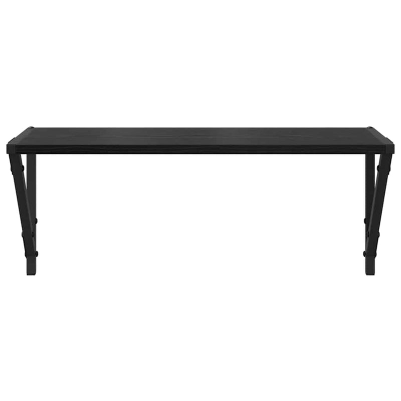 vidaXL Falpolcok 2 pcs Fekete tölgy 60 x 25 x 25,5 cm Faanyag