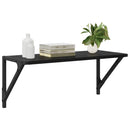 vidaXL Falpolcok 2 pcs Fekete tölgy 60 x 25 x 25,5 cm Faanyag