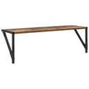 vidaXL Falpolcok polcokkal 2 pcs Öreg fa 80 x 25 x 25,5 cm Faanyag