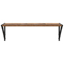 vidaXL Falpolcok polcokkal 2 pcs Öreg fa 80 x 25 x 25,5 cm Faanyag