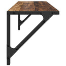 vidaXL Falpolcok polcokkal 2 pcs Öreg fa 80 x 25 x 25,5 cm Faanyag