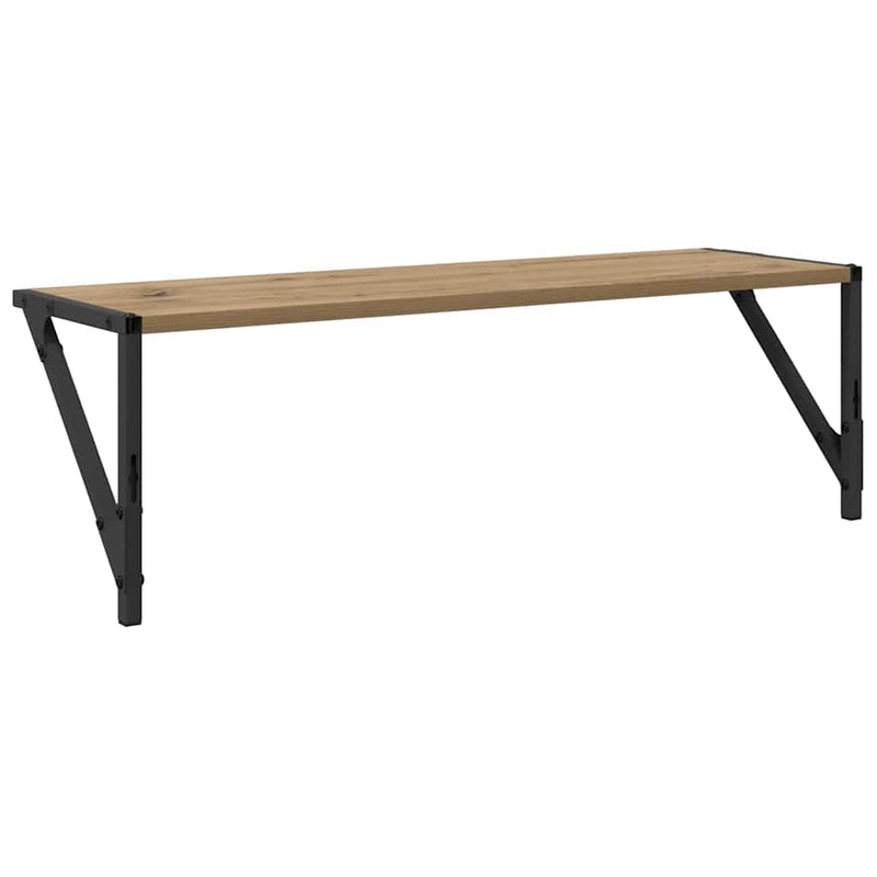 vidaXL Falpolcok 2 pcs Artisan tölgy 80 x 25 x 25,5 cm Faanyag