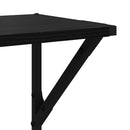 vidaXL Falpolcok 2 pcs Fekete tölgy 80 x 25 x 25,5 cm Faanyag