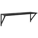 vidaXL Falpolcok 2 pcs Fekete tölgy 80 x 25 x 25,5 cm Faanyag