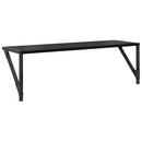 vidaXL Falpolcok 2 pcs Fekete tölgy 80 x 25 x 25,5 cm Faanyag