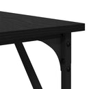 vidaXL Asztal Fekete tölgy 149 x 149 x 75 cm Faanyag