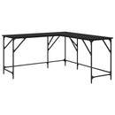 vidaXL Asztal Fekete tölgy 149 x 149 x 75 cm Faanyag