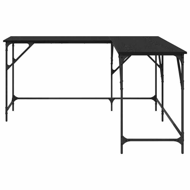 vidaXL Asztal Fekete tölgy 149 x 149 x 75 cm Faanyag