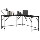 vidaXL Asztal Fekete tölgy 149 x 149 x 75 cm Faanyag