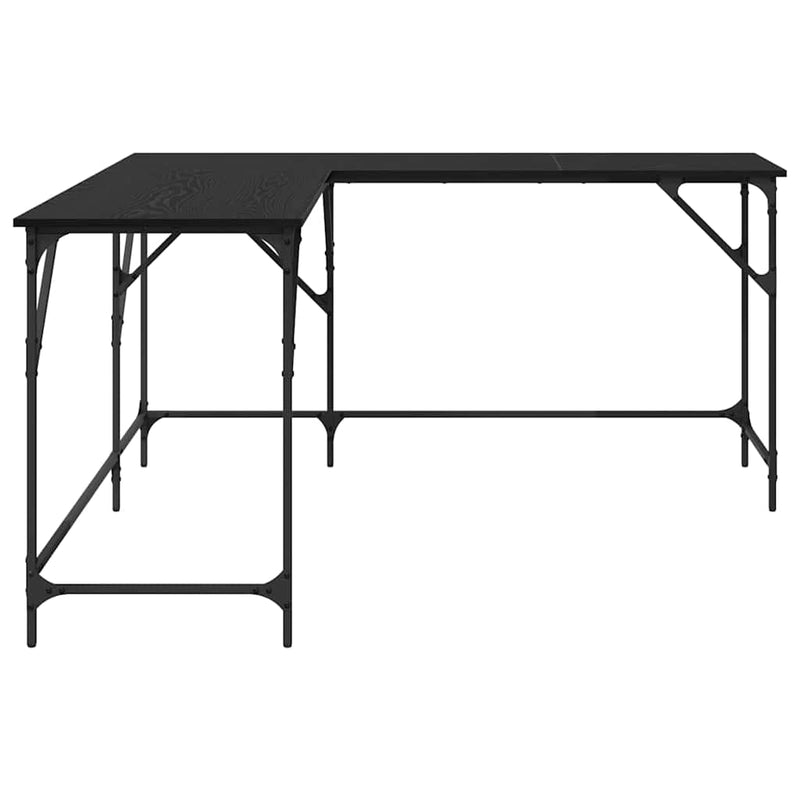 vidaXL Asztal Fekete tölgy 149 x 149 x 75 cm Faanyag