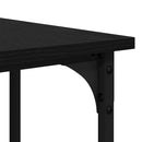 vidaXL Asztal Fekete tölgy 139 x 139 x 75 cm Faanyag