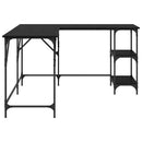 vidaXL Asztal Fekete tölgy 139 x 139 x 75 cm Faanyag