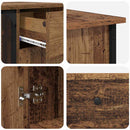 vidaXL Asztal Öreg fa 141 x 141 x 75 cm Faanyag