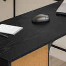 vidaXL Asztal Fekete tölgy 141 x 141 x 75 cm Faanyag