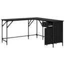vidaXL Asztal Fekete tölgy 141 x 141 x 75 cm Faanyag