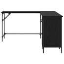 vidaXL Asztal Fekete tölgy 141 x 141 x 75 cm Faanyag