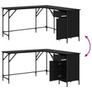 vidaXL Asztal Fekete tölgy 141 x 141 x 75 cm Faanyag