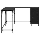vidaXL Asztal Fekete tölgy 141 x 141 x 75 cm Faanyag