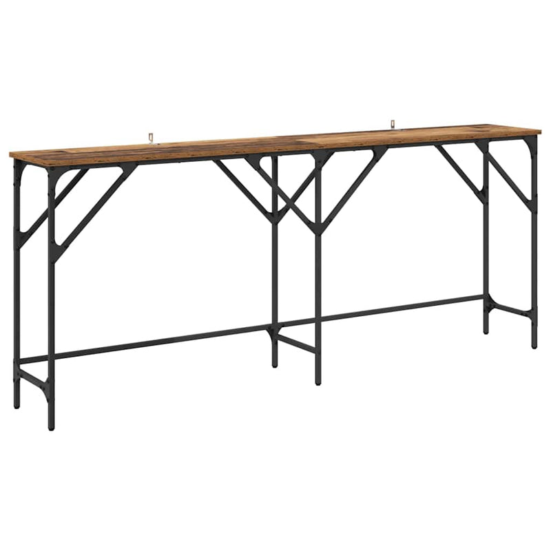 vidaXL Konzolasztal Régi fa 180 x 29 x 75 cm Faanyag