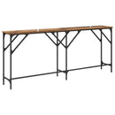vidaXL Konzolasztal Öreg fa 180 x 30 x 75 cm Faanyag