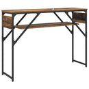 vidaXL Konzolasztal Öreg fa 105x30x75cm Faanyag