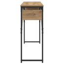 vidaXL Konzolasztal Artisan tölgy 105x30x75cm Faanyag