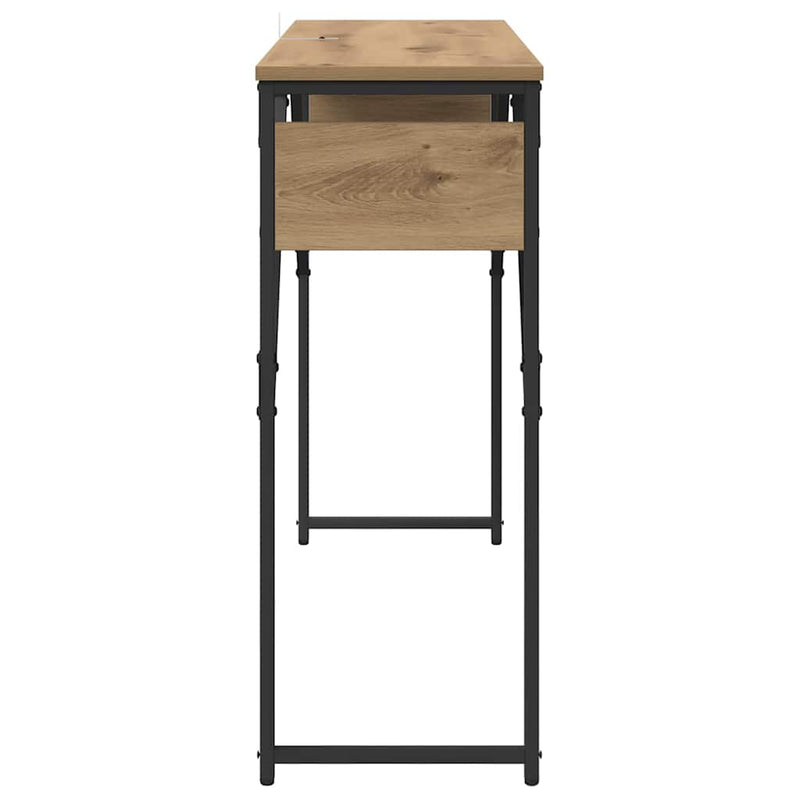 vidaXL Konzolasztal Artisan tölgy 105x30x75cm Faanyag