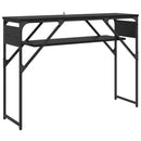 vidaXL Konzolasztal Fekete tölgy 105x30x75cm Faanyag