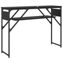 vidaXL Konzolasztal Fekete tölgy 105x30x75cm Faanyag