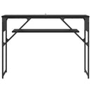 vidaXL Konzolasztal Fekete tölgy 105x30x75cm Faanyag