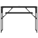 vidaXL Konzolasztal Fekete tölgy 105x30x75cm Faanyag