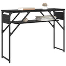 vidaXL Konzolasztal Fekete tölgy 105x30x75cm Faanyag