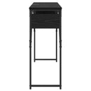 vidaXL Konzolasztal Fekete tölgy 105x30x75cm Faanyag