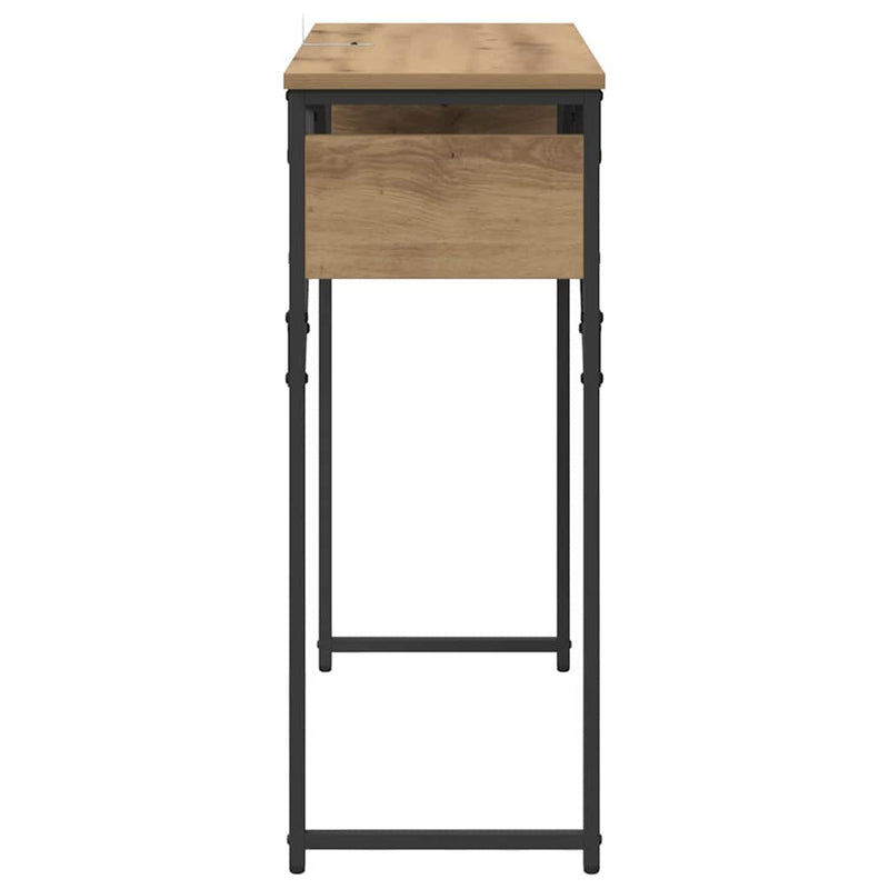 vidaXL Konzolasztal Artisan tölgy 75x30x75cm Faanyag