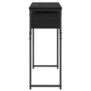 vidaXL Konzolasztal Fekete tölgy 75x30x75cm Faanyag