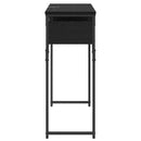 vidaXL Konzolasztal Fekete tölgy 75x30x75cm Faanyag