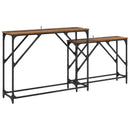 vidaXL Konzolasztal 2 db Öreg fa 100 x 28 x 75 cm Szerelt Fa