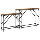 vidaXL Konzolasztal 2 db Öreg fa 100 x 28 x 75 cm Szerelt Fa