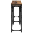 vidaXL Konzolasztal 2 pcs Öreg fa 100 x 28 x 75 cm Faanyag