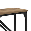 vidaXL Konzolasztal 2 db Artisan tölgy 100 x 28 x 75 cm Szerelt Fa