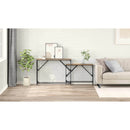 vidaXL Konzolasztal 2 pcs Artisan tölgy 100 x 28 x 75 cm Faanyag