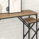 vidaXL Konzolasztal 2 db Artisan tölgy 100 x 28 x 75 cm Szerelt Fa