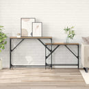 vidaXL Konzolasztal 2 db Artisan tölgy 100 x 28 x 75 cm Szerelt Fa